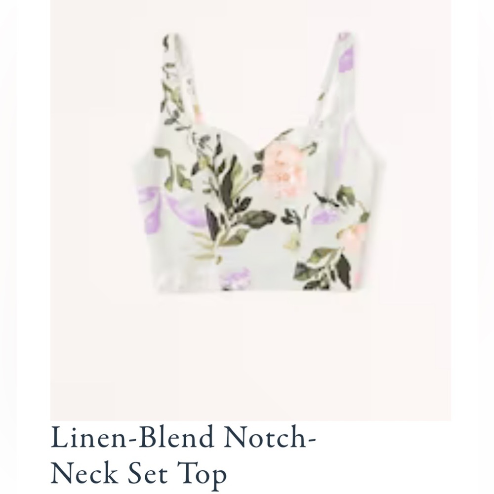 Linen Floral Matching Abercrombie Set